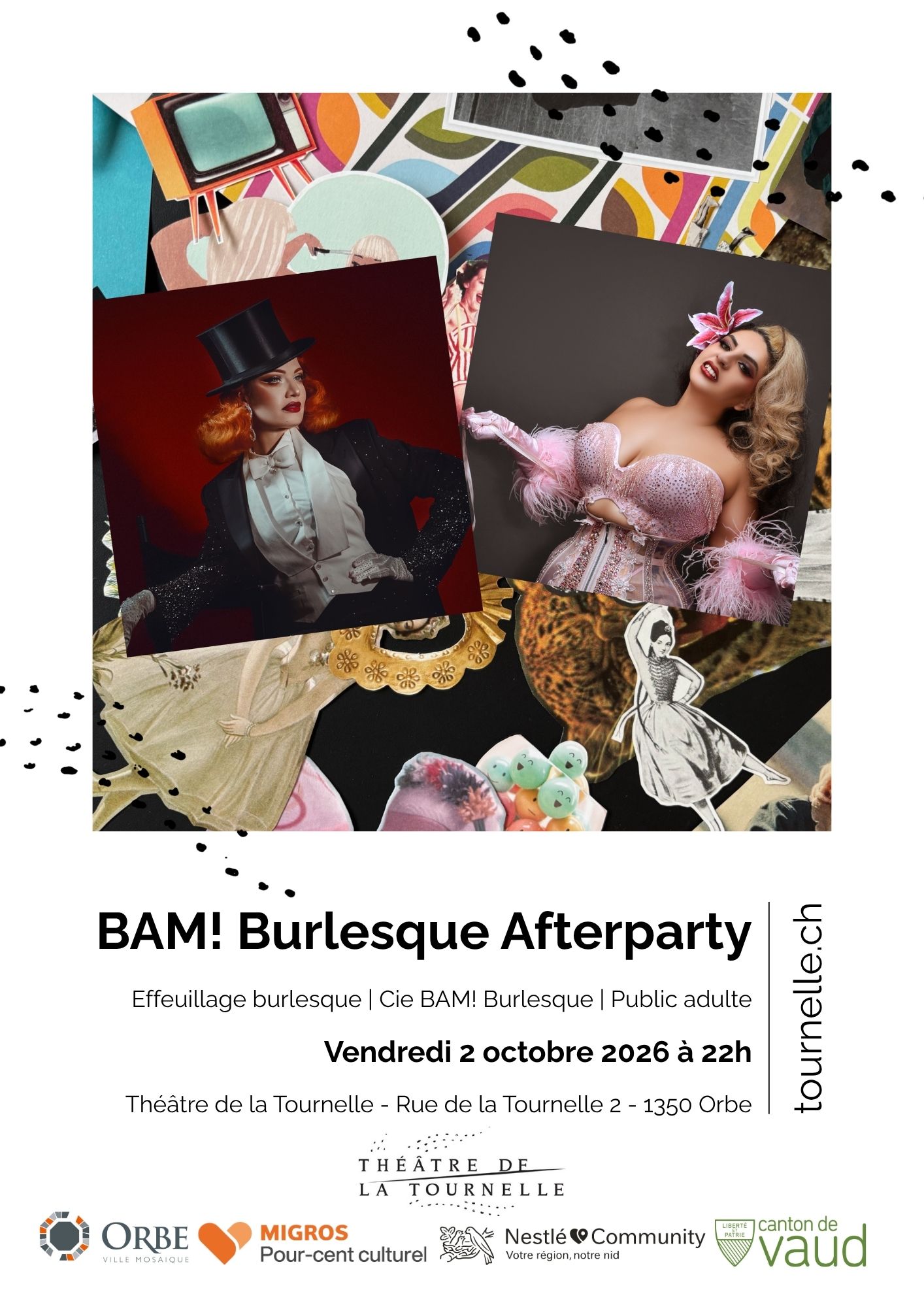 Affiche BAM! Burlesque Afterparty A4